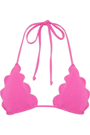 Marysia Femme, Maillots de bain, Rose, Taille: 38 FR Haut de Bikini Rose avec Bords Coquillages