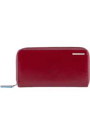Piquadro Femme, Accessoires, Rouge, Taille: ONE Size Portefeuille Rouge en Cuir avec 4 Compartiments