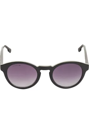 Lacoste Femme, Accessoires, Noir, Taille: ONE Size Lunettes de soleil rondes en acétate pour femme