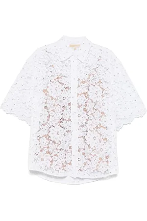 Michael Kors Femme, Blouses et Chemises, Blanc, Taille: 42 FR Chemise Blanche Élégante pour Femmes