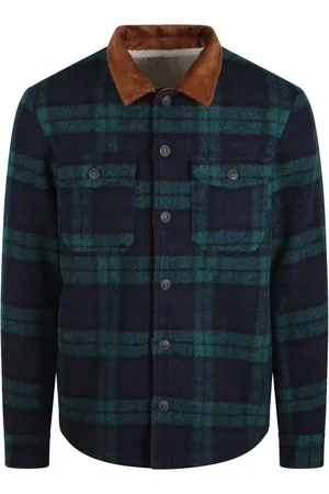 MC2 SAINT BARTH Homme, Vestes, Vert, Taille: S Veste en Laine Tartan