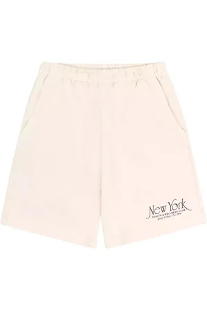 Sporty & Rich Femme, Shorts, , Taille: 36 FR Shorts en Coton Taille Haute Coupe Large
