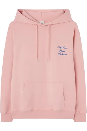 Drôle de Monsieur Homme, Sweatshirts et sweats à capuche, Rose, Taille: S Cursive Slogan Sweat à capuche Sweaters