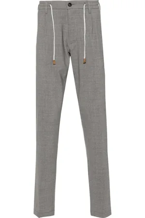 ELEVENTY Homme, Pantalons, Gris, Taille: W36 Pantalon en laine à cordon