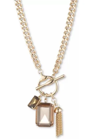 Ralph Lauren Femme, Accessoires, Brun, Taille: ONE Size Collier avec des cristaux bruns