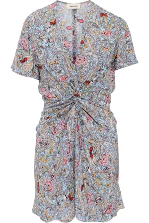 Zadig & Voltaire Femme, Robes, Multicolore, Taille: 36 FR Fleurs britanniques douces Mist