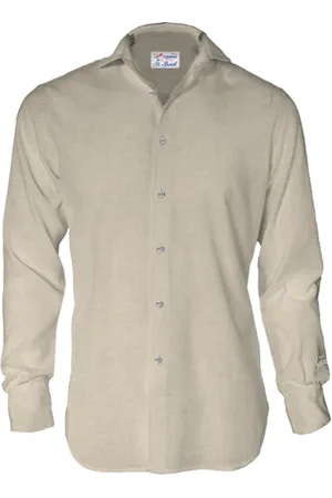 MC2 SAINT BARTH Homme, Chemises, , Taille: M Chemise en lin pour homme avec col français