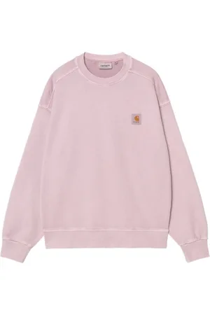 Carhartt Homme, Sweatshirts et sweats à capuche, Rose, Taille: XL Pull en coton avec logo latéral