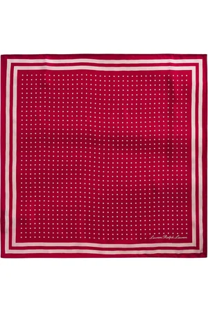 Ralph Lauren Femme, Accessoires, Rouge, Taille: ONE Size Resrt DT SQR Foulard Carré