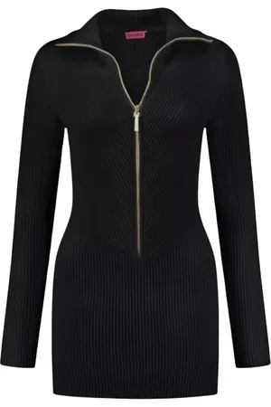 GAUGE81 Femme, Robes, Noir, Taille: 42 FR Robe Mini en Laine Noire Soro