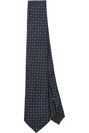 CANALI Homme, Accessoires, Bleu, Taille: ONE Size Cravate de Luxe en Soie Fabriquée en Italie