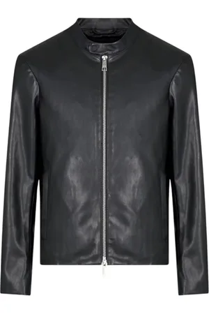 Armani Exchange Homme, Vestes, Noir, Taille: L Manteau Style Motard Noir