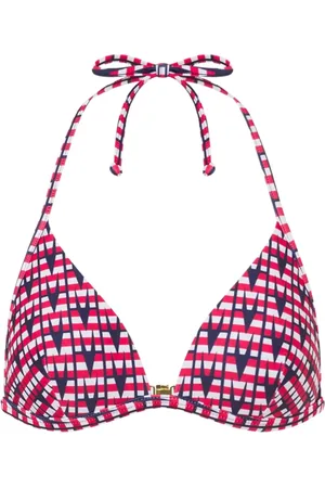 Moschino Femme, Maillots de bain, Bleu, Taille: 42 FR Élastique Nautique Encolure Triangle Bikini