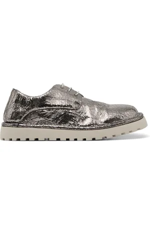 MARSÈLL Femme, Chaussures, Brun, Taille: 36 EU Derby en Cuir Argenté