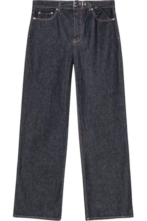 Ganni Femme, Jeans, Bleu, Taille: W26 Jean taille haute bleu marine coupe large