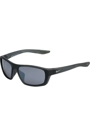 Nike Unisex, Accessoires, Noir, Taille: ONE Size Lunettes de soleil sport rectangulaires avec protection UV