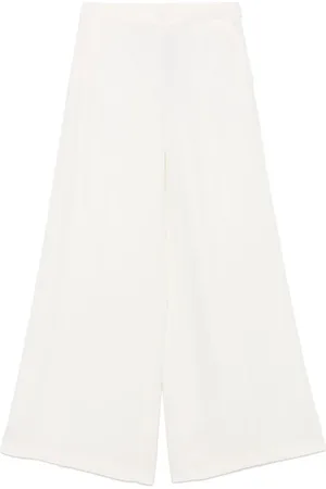 Twin-Set Femme, Pantalons, Blanc, Taille: 42 FR Pantalon Large Élégant
