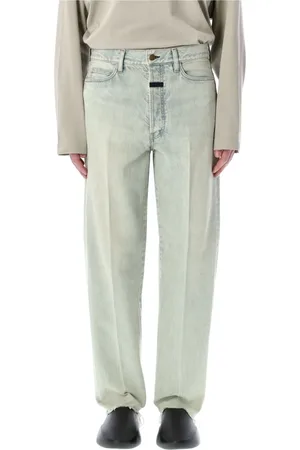FEAR OF GOD Homme, Jeans, Bleu, Taille: W34 Indigo Années 80 5 Poches Straight Leg Jeans