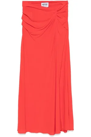 Moschino Femme, Jupes, Rouge, Taille: 34 FR Jupe en Denim Rouge