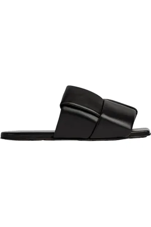 Bottega Veneta Homme, Chaussures, Noir, Taille: 42 1/2 EU Mule Patch Chaussures Noires Élégantes