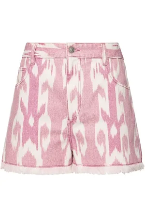 Isabel Marant Femme, Shorts, Rose, Taille: 34 FR Shorts Rose en Mélange de Coton Longueur Cuisse