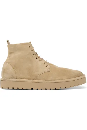 MARSÈLL Femme, Chaussures, Brun, Taille: 36 EU Bottines en cuir beige à lacets