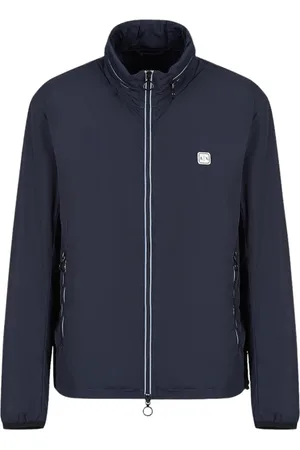 Armani Exchange Homme, Vestes, Bleu, Taille: XL Blazer Marine Coupe-vent