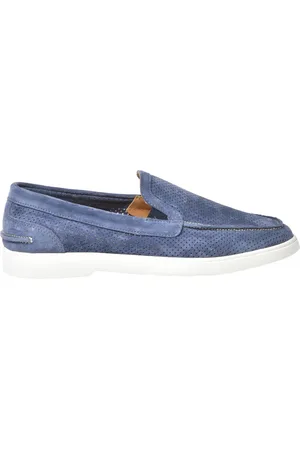 BALDININI Homme, Chaussures, Bleu, Taille: 41 EU Cerulean perforated suede slipper