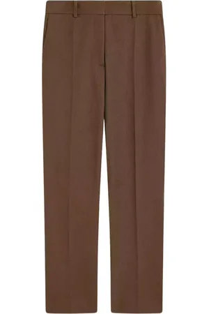 Joseph Femme, Pantalons, Brun, Taille: 36 FR Pantalon droit marron avec revers