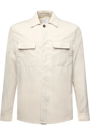 ELEVENTY Homme, Vestes, , Taille: 2XL Veste Classique en Coton Couleur Sable
