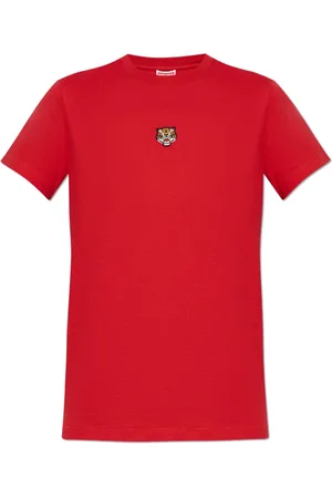 Kenzo Femme, Tops, Rouge, Taille: 40 FR T-shirt avec patch