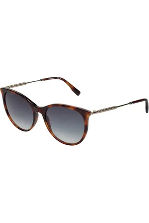 Lacoste Femme, Accessoires, Brun, Taille: ONE Size Lunettes de soleil rondes en acétate avec détails métalliques