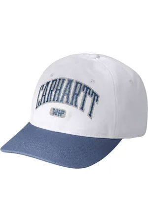 Carhartt Homme, Accessoires, Blanc, Taille: ONE Size Casquette Blanche avec Broderie Graphique