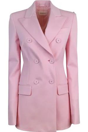 Sportmax Femme, Vestes, Rose, Taille: 36 FR Blazer Lilas Double-Breasted