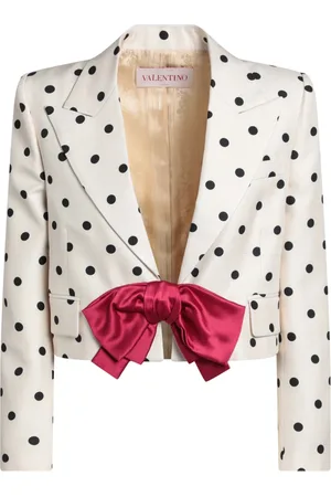 VALENTINO GARAVANI Femme, Vestes, Blanc, Taille: 38 FR Veste à Boutonnière Simple