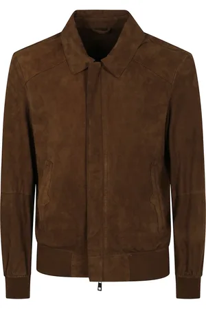 GIORGIO BRATO Homme, Vestes, Brun, Taille: M Chemise Bomber en Daim Col