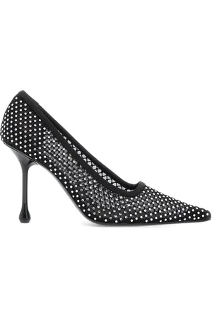 Jimmy Choo Femme, Chaussures, Noir, Taille: 37 EU Escarpins en Cristal Mesh