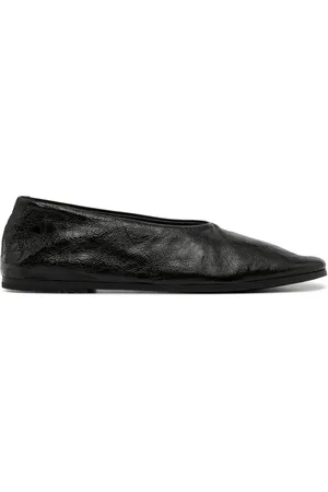 MARSÈLL Femme, Chaussures, Noir, Taille: 39 EU Chaussures de ballerine en cuir noir