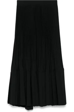JUNYA WATANABE Femme, Jupes, Noir, Taille: 38 FR Jupe Noire Plissée à Ceinture