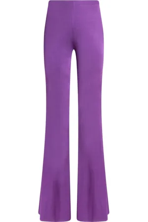 Etro Femme, Pantalons, Violet, Taille: 40 FR Pantalon Évasé Violet