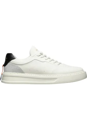 Barracuda Homme, Chaussures, Blanc, Taille: 41 EU Baskets Blanches avec Détails en Denim