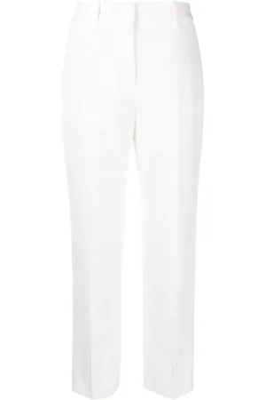 ERMANNO SCERVINO Femme, Pantalons, Blanc, Taille: 36 FR Pantalon Blanc Élève Garde-Robe Indispensable