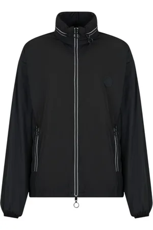 Armani Exchange Femme, Vestes, Noir, Taille: 40 FR Veste noire coupe-vent à capuche