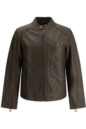 Belstaff Homme, Vestes, Brun, Taille: S Veste de course en cuir d