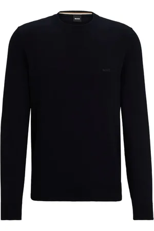 HUGO BOSS Homme, Pulls, Bleu, Taille: L Pull Bleu Foncé pour Homme