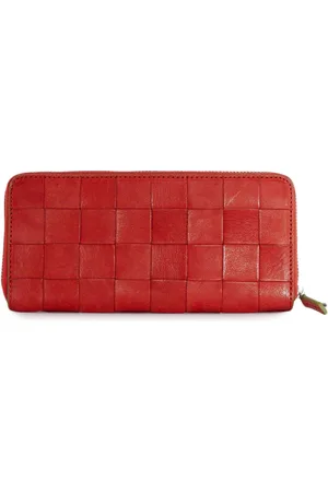 Dragon Diffusion Femme, Accessoires, Rouge, Taille: ONE Size Portefeuille Rouge en Cuir à Fermeture Éclair