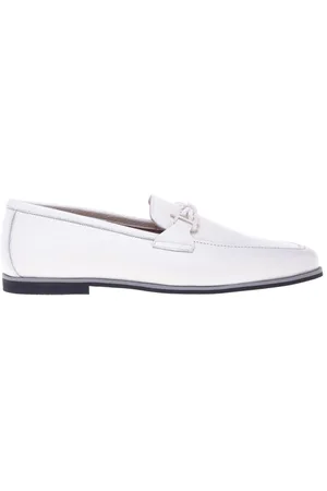 BALDININI Homme, Chaussures, Blanc, Taille: 40 EU Loafer in tumbled leather