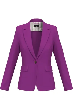 MARELLA Femme, Vestes, Violet, Taille: 42 FR Blazer Rouge en Jersey