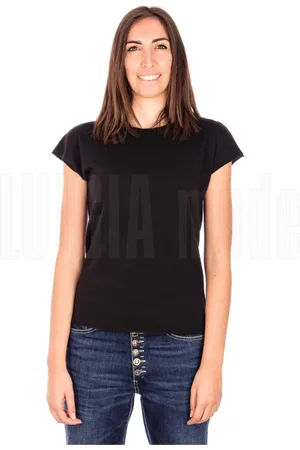 ALPHA STUDIO Femme, Blouses et Chemises, Noir, Taille: 42 FR T-shirt col rond femme