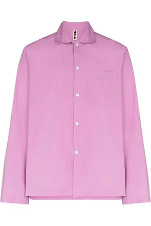 Tekla Femme, Blouses et Chemises, Violet, Taille: 40 FR Chemise Classique en Coton Violet